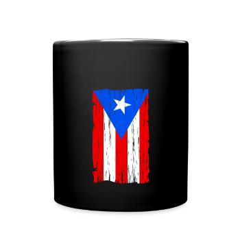 Puerto Rico - Tasse einfarbig - Schwarz - Vorne