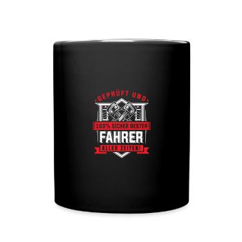 Geprüft und 100 Sicher bester fahrer aller zeiten - Tasse einfarbig - Schwarz - Vorne