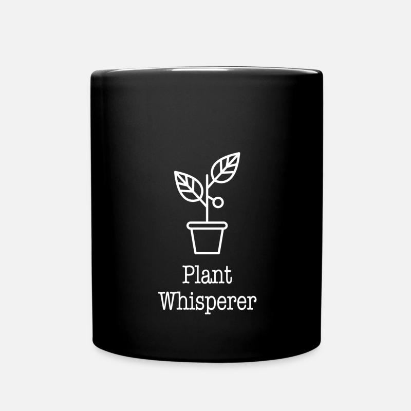Pflanzen Flüsterer - Tasse einfarbig - Schwarz