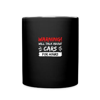 autos kfz tuning sprechen geschenk idee spruch - Tasse einfarbig - Schwarz - Vorne