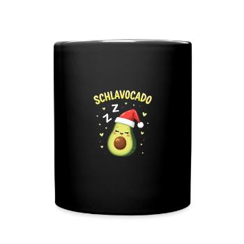 Schlavocado Offiziell Schlafanzug Schlaf - Tasse einfarbig - Schwarz - Vorne