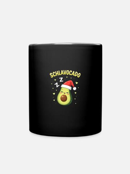 Schlavocado Offiziell Schlafanzug Schlaf - Tasse einfarbig - Schwarz