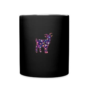 Chèvres - Mug uni - noir - Devant