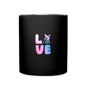 Joueurs de hockey sur gazon Hockey sur gazon - Mug uni - noir - Devant