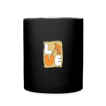 Joueurs de hockey sur gazon Hockey sur gazon - Mug uni - noir - Devant