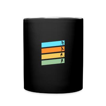 Joueurs de hockey sur gazon Hockey sur gazon - Mug uni - noir - Devant