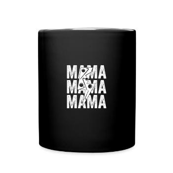 Joueur de hockey sur gazon maman maman hockey sur gazon - Mug uni - noir - Devant