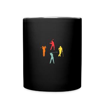 Golfspieler Evolution Golf - Tasse einfarbig - Schwarz - Vorne