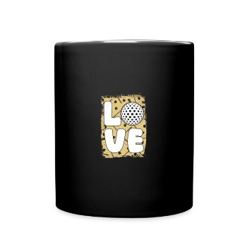 Golfspieler Golf - Tasse einfarbig - Schwarz - Vorne