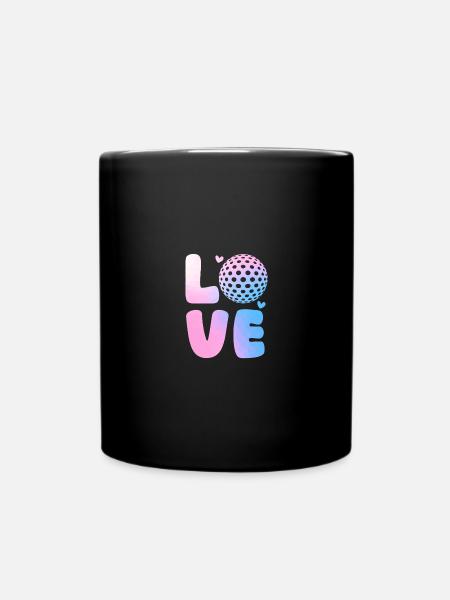 Golfspieler Golf - Tasse einfarbig - Schwarz