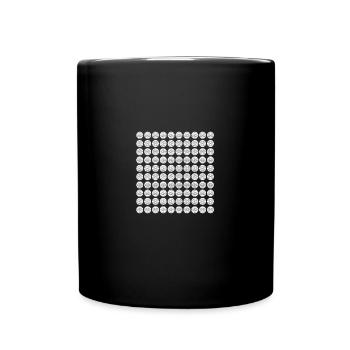 Golfspieler Golf - Tasse einfarbig - Schwarz - Vorne
