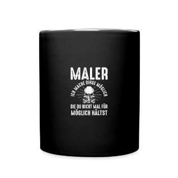 Maître Peintre Compagnon Peintre - Mug uni - noir - Devant