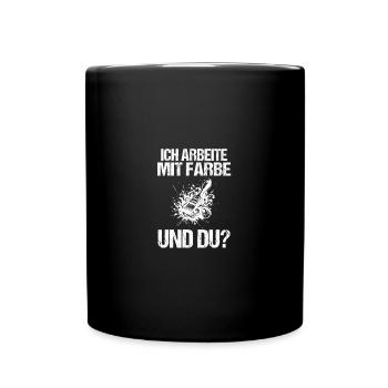 Maître Peintre Compagnon Peintre - Mug uni - noir - Devant