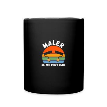 Maître Peintre Compagnon Peintre - Mug uni - noir - Devant
