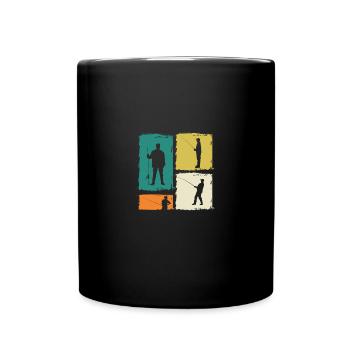 Angler Fishing - Full Colour Mug - black - Front