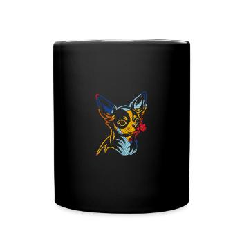 Chien Chihuahua - Mug uni - noir - Devant