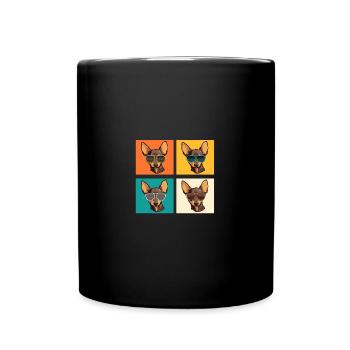 Chien Chihuahua - Mug uni - noir - Devant