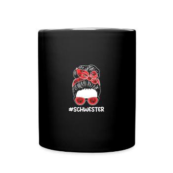 Accordion Player Sister Accordion - Full Colour Mug - black - Front
