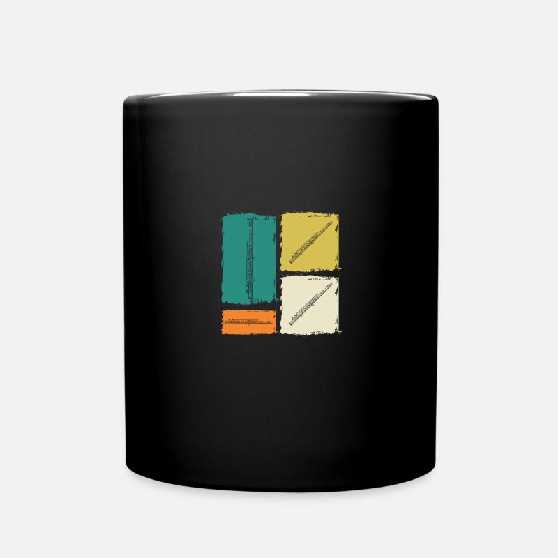 Flötist Querflöte - Tasse einfarbig - Schwarz