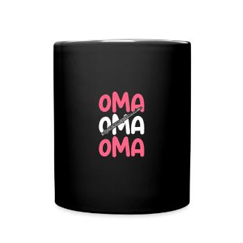 Flutist Grandma Flute - Full Colour Mug - black - Front