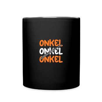 Flutist Uncle Flute - Full Colour Mug - black - Front