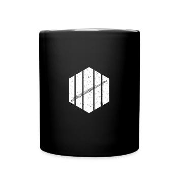 Flute player - Full Colour Mug - black - Front