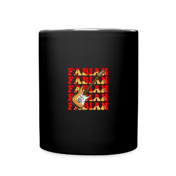 Fabien - Mug uni - noir - Devant