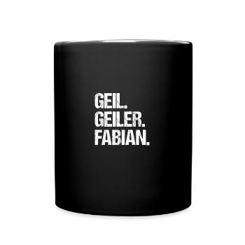 Fabien - Mug uni - noir - Devant