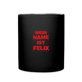 Felix - Tasse einfarbig - Schwarz - Vorne