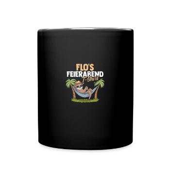 Sloth Florian - Full Colour Mug - black - Front