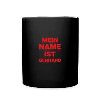 Gerhard - Mug uni - noir - Devant