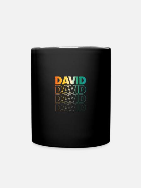 David - Tasse einfarbig - Schwarz