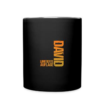 David - Tasse einfarbig - Schwarz - Vorne
