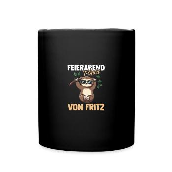 Paresseux Fritz - Mug uni - noir - Devant