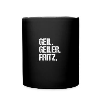 Fritz - Tasse einfarbig - Schwarz - Vorne