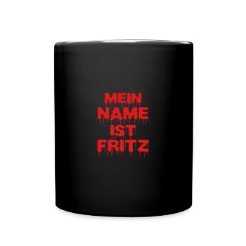 Fritz - Tasse einfarbig - Schwarz - Vorne