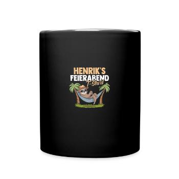 Paresseux Henrik - Mug uni - noir - Devant