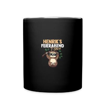 Paresseux Henrik - Mug uni - noir - Devant