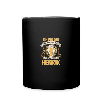Bière Amateurs de bière Alcool Célébrez Henrik - Mug uni - noir - Devant