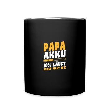 Père Équipe Papa - Mug uni - noir - Devant