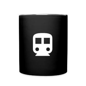 Subway | White | gift idea - Full Colour Mug - black - Front