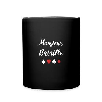 Bataille - Mug uni - noir - Devant