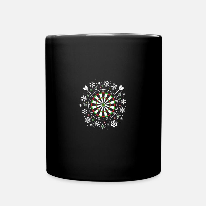 Darts Dart Dartboard Ugly Christmas - Tasse einfarbig - Schwarz