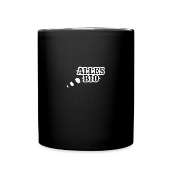 Alles Bio - Tasse einfarbig - Schwarz - Vorne