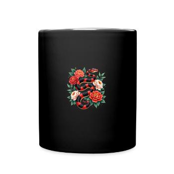 Happy Lunar New Year 2025 Year of The Snake - Full Colour Mug - black - Front