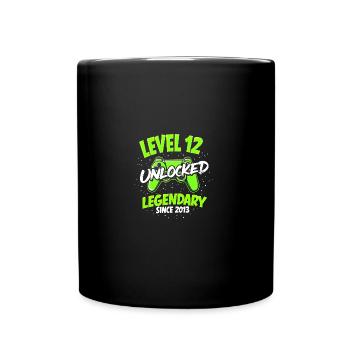 Level 12 - Young Gamer Funny 2013 - Full Colour Mug - black - Front