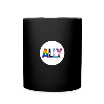 Ally - LGBTIQ Queer Gay Pride CSD Verbündetenschaf - Tasse einfarbig - Schwarz - Vorne