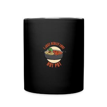 Asian Chinese Hot Pot Soup I Gift - Full Colour Mug - black - Front