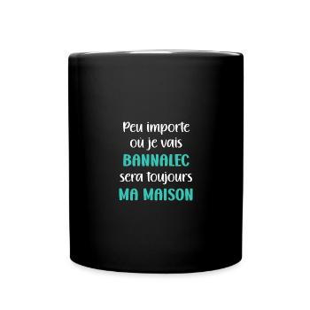 Bannalec ma maison - Mug uni - noir - Devant