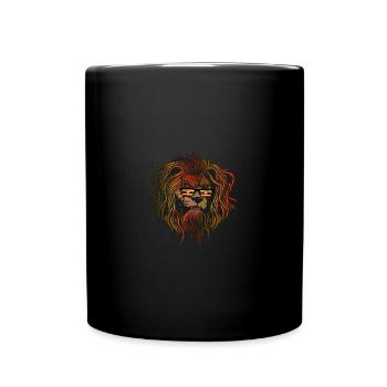Uganda - Tasse einfarbig - Schwarz - Vorne